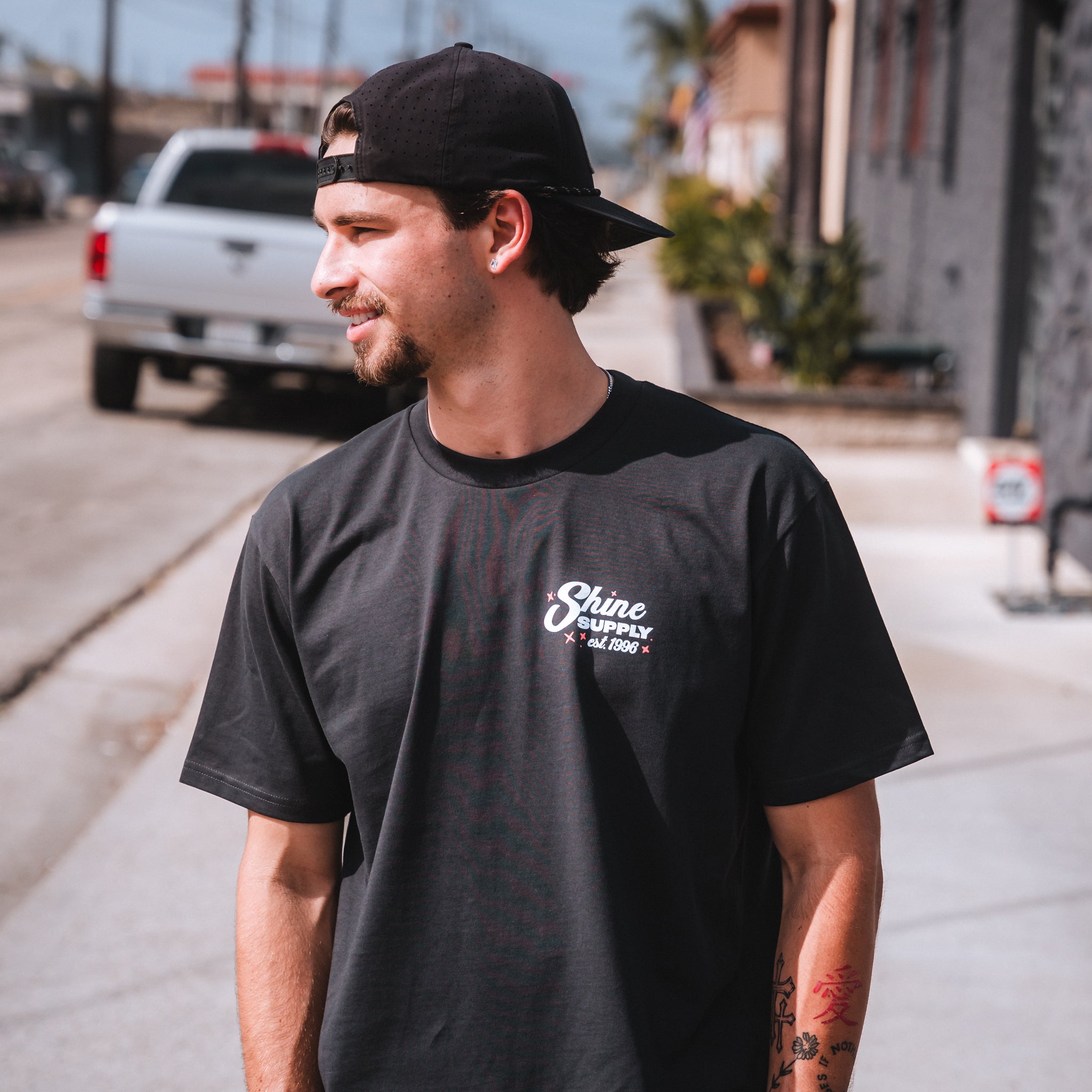 "Octane " Summer Authentics Tee - Coal