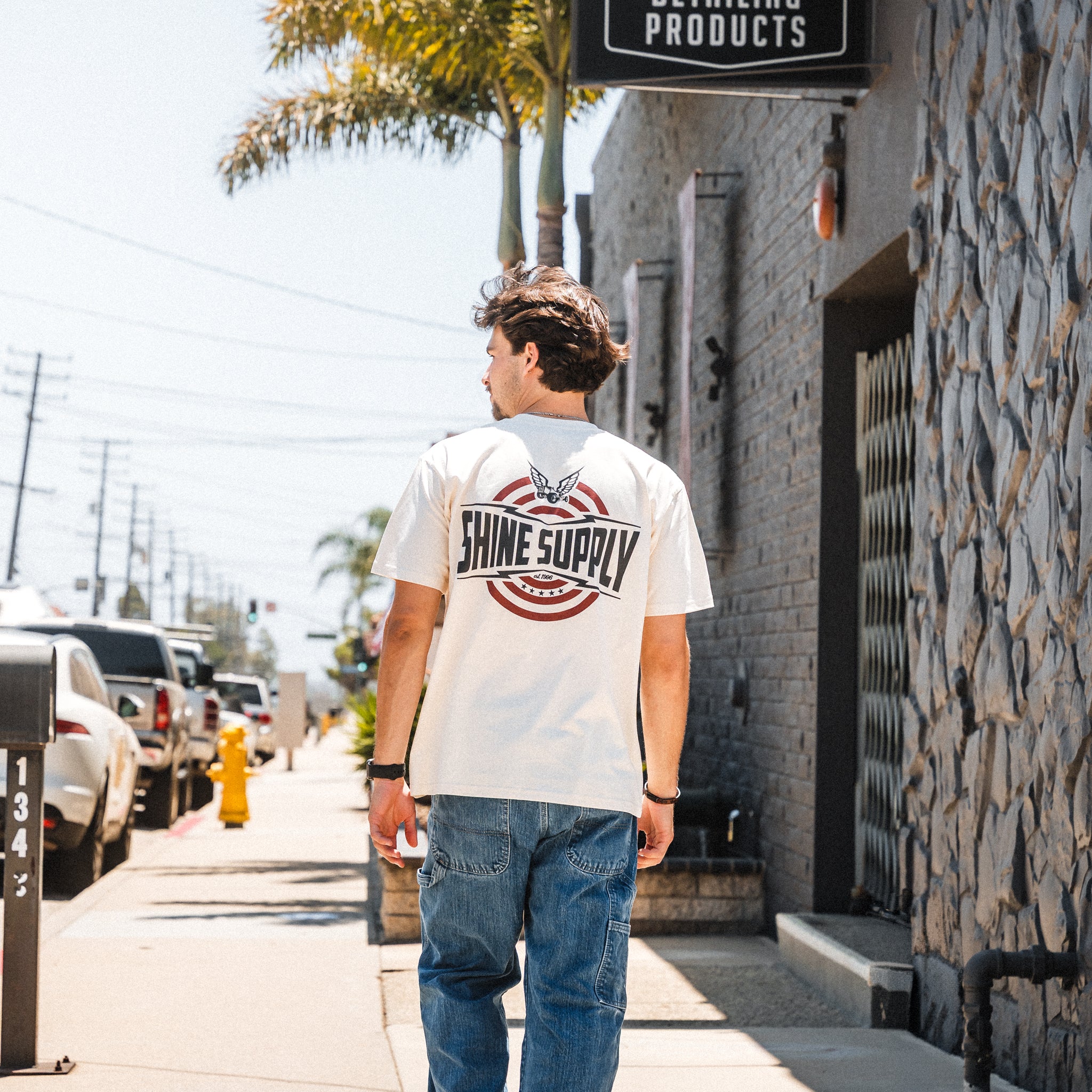 "Redline" Summer Authentics Tee - Ecru