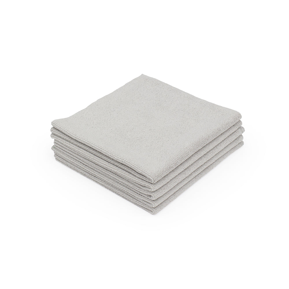 EDGELESS PEARL Microfiber Towels 16x16 - Rag Company - Grey
