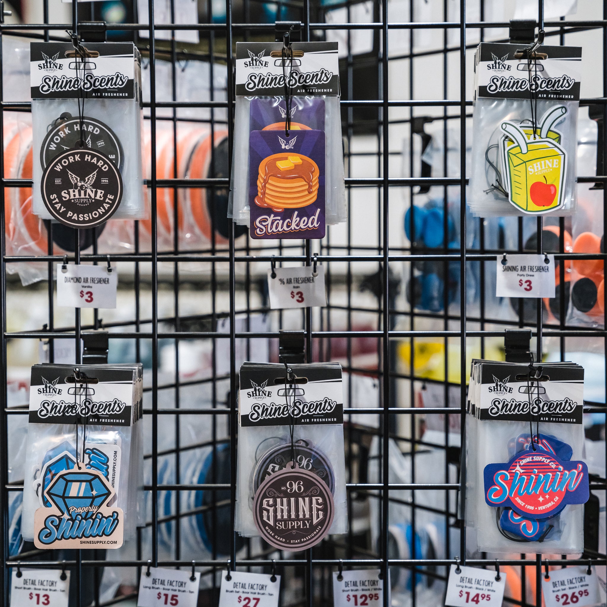 Shine Scents Air Freshener - Work Hard Round