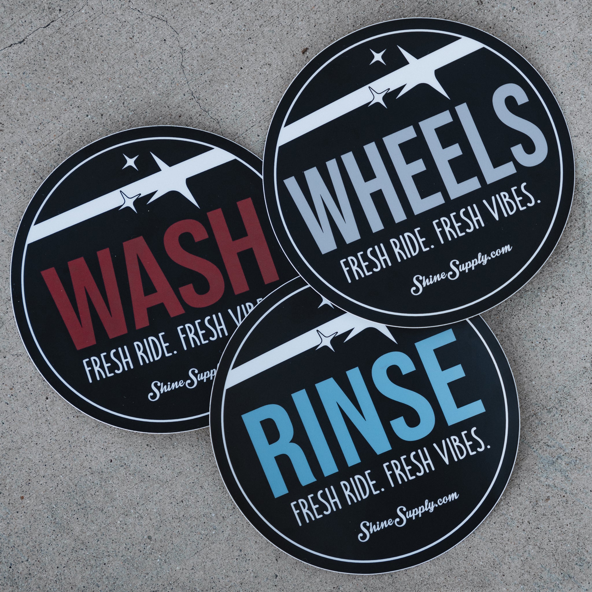Shine Supply Bucket Stickers