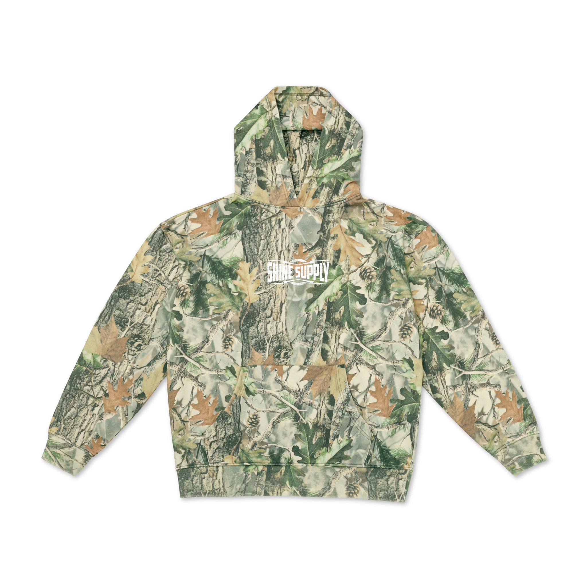 Retro Bullseye Hoodie - Forest Camo