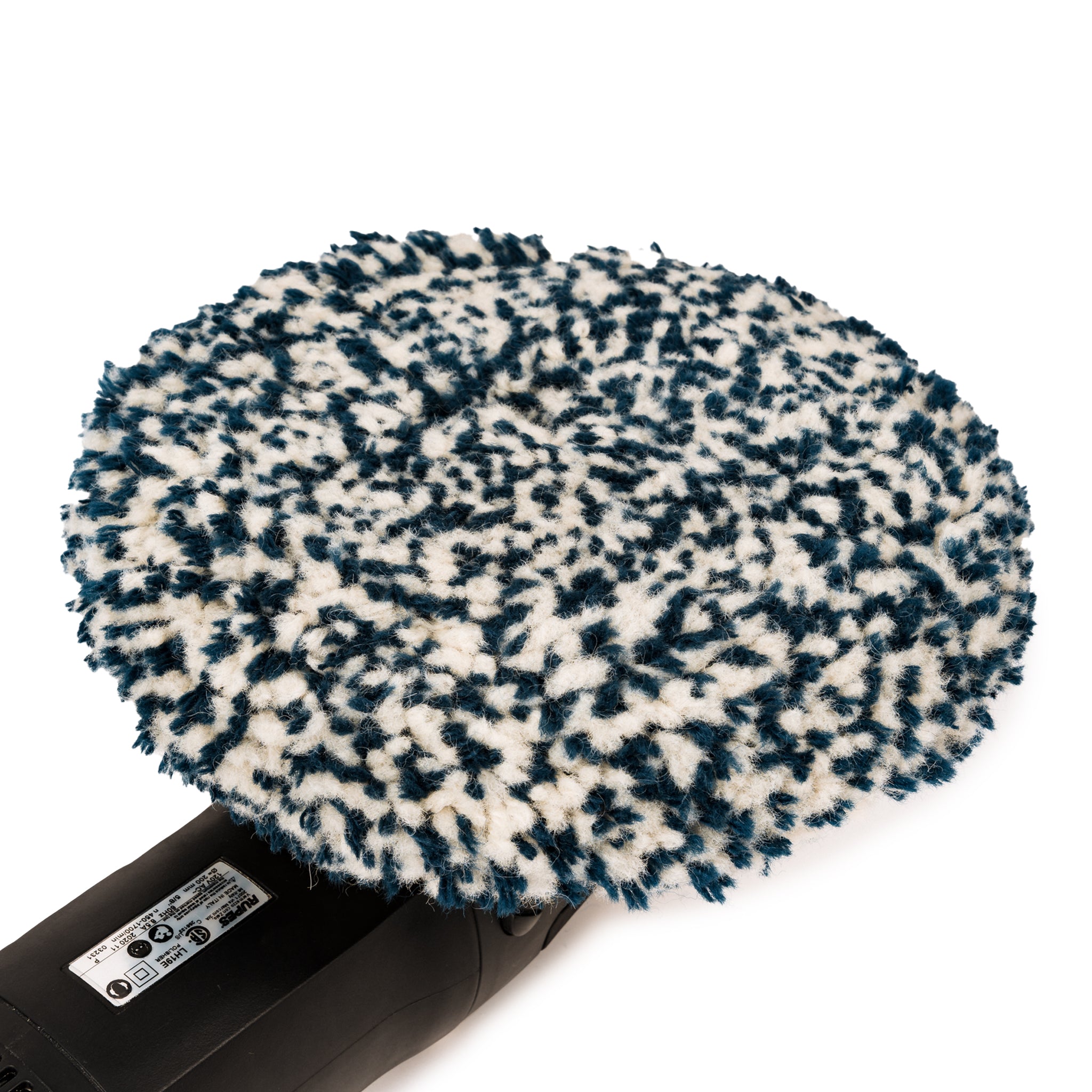 Dock Boss Navy Single Side Heavy Cut Wool Pad 8" x 1.25"
