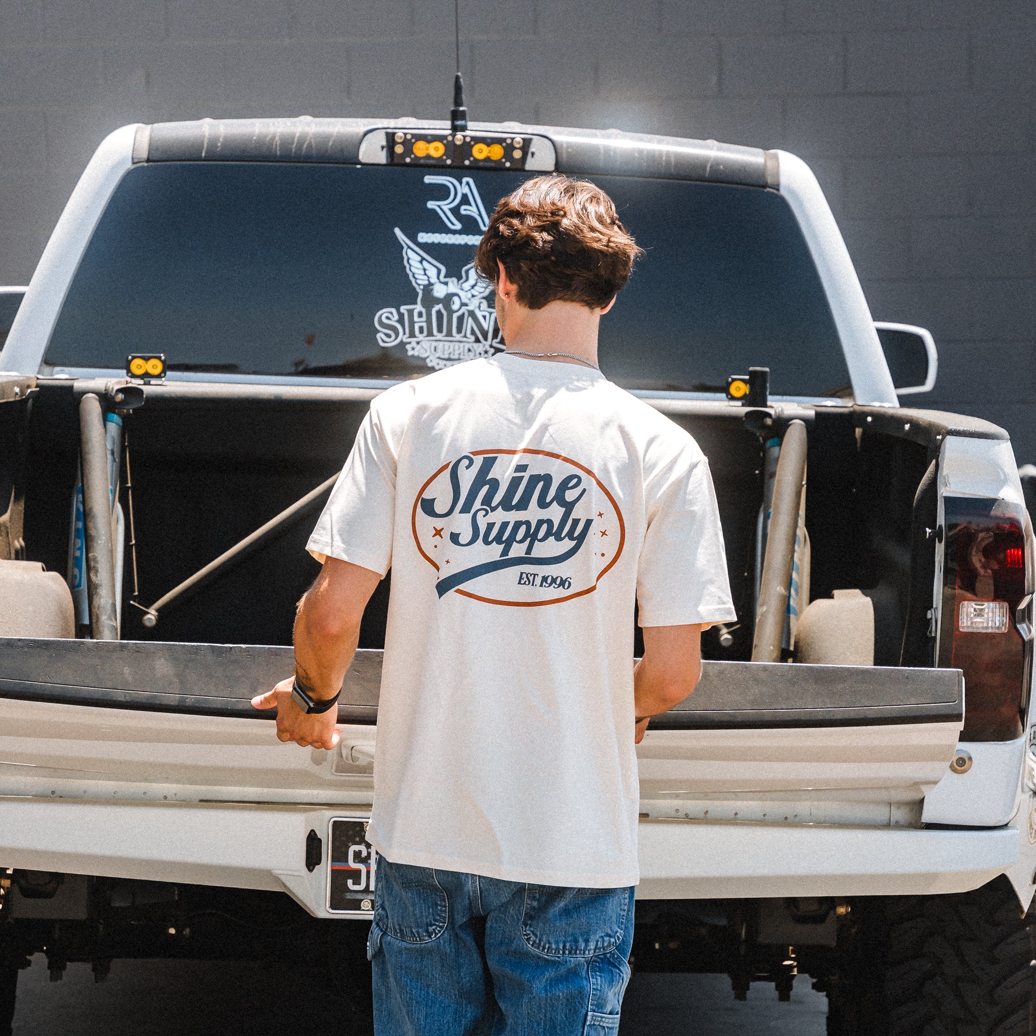 "Motor Club" Summer Authentics Tee - Ecru