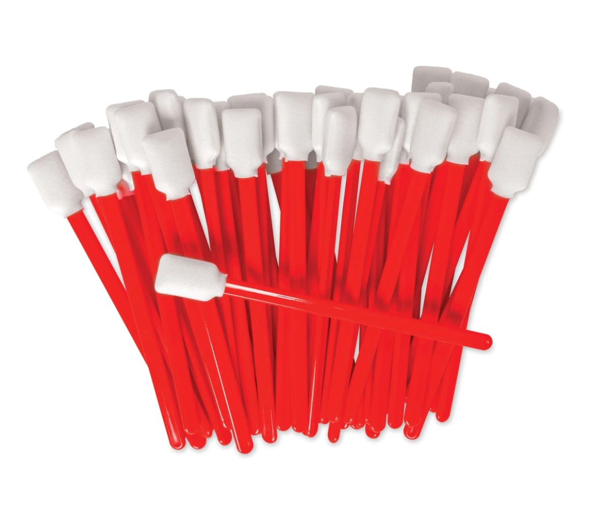 LARGE SQUARE FOAM SWABS - 50CT